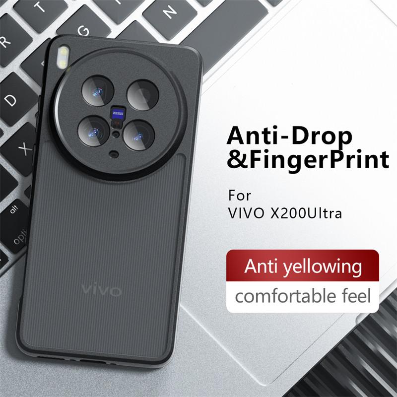 Translucent Matte Case For Vivo X200 Ultra Anti-knock Matte PC Back Cover Vivo X200 Ultra X200 Pro Case For Vivo X200 Ultra Case
