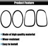 BLH1 Headlamp Bezel Tail Light Trim Ring Glossy Black for Mini Cooper F55 F56 F57 with Installation Tool