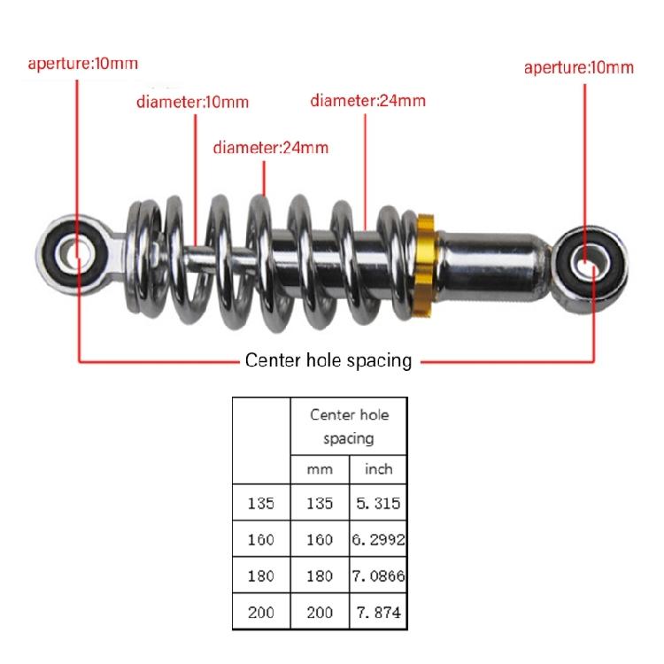 Professionell Bakre Stötdämpare Enkla Stötdämpare Elsparkcykel Reservdel