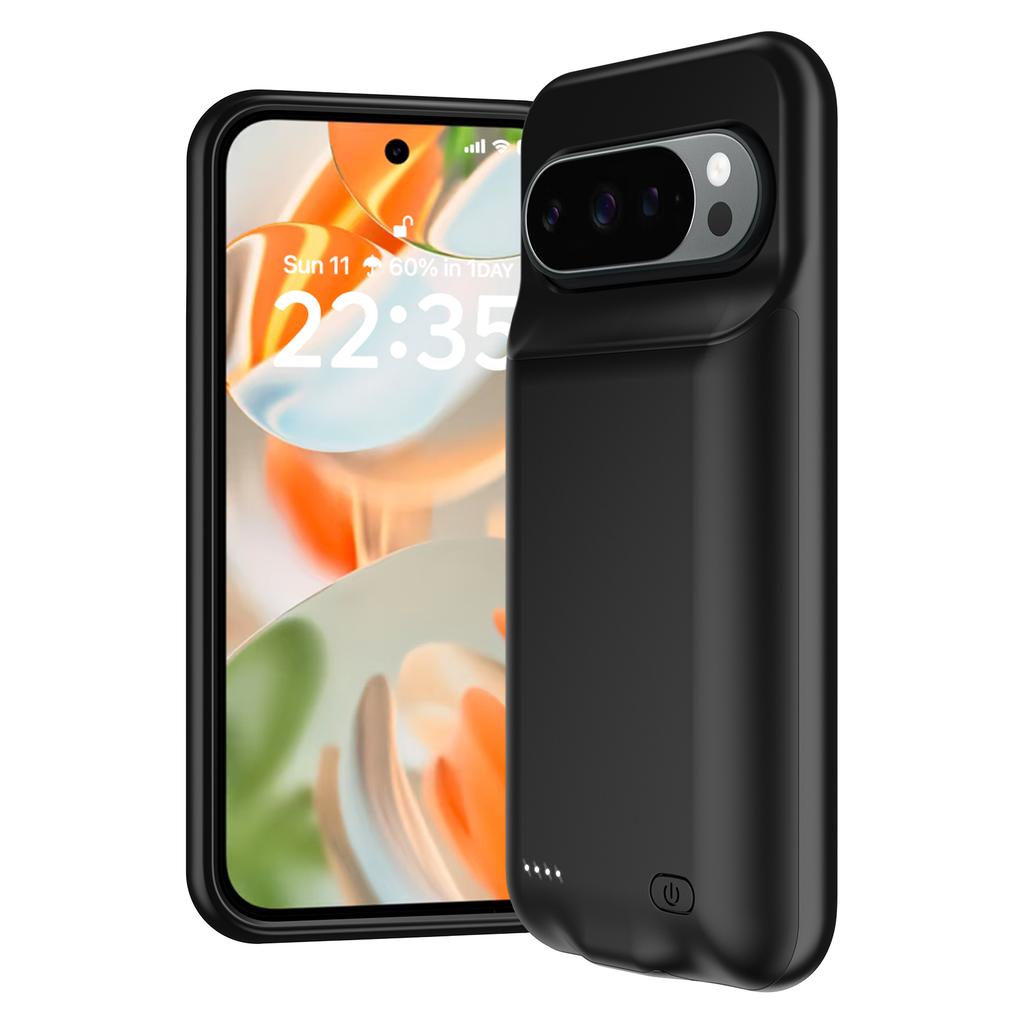 10000mAh Wissenschaft Technologie Akku-Ladegehäuse für Google Pixel Serie 6A 7A 8A 9 10 Pro XL 9A Powerbank Lade-Handyhülle