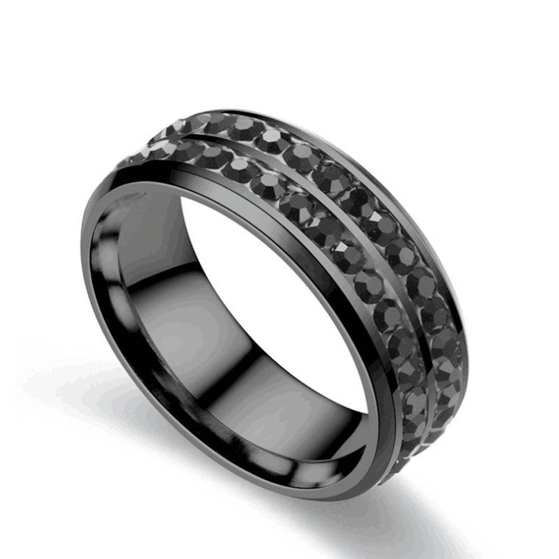 

Couple s zircon ring, women s diamond-accented minimalist fashion ring, men s jewelry, couple s matching rings no. 6