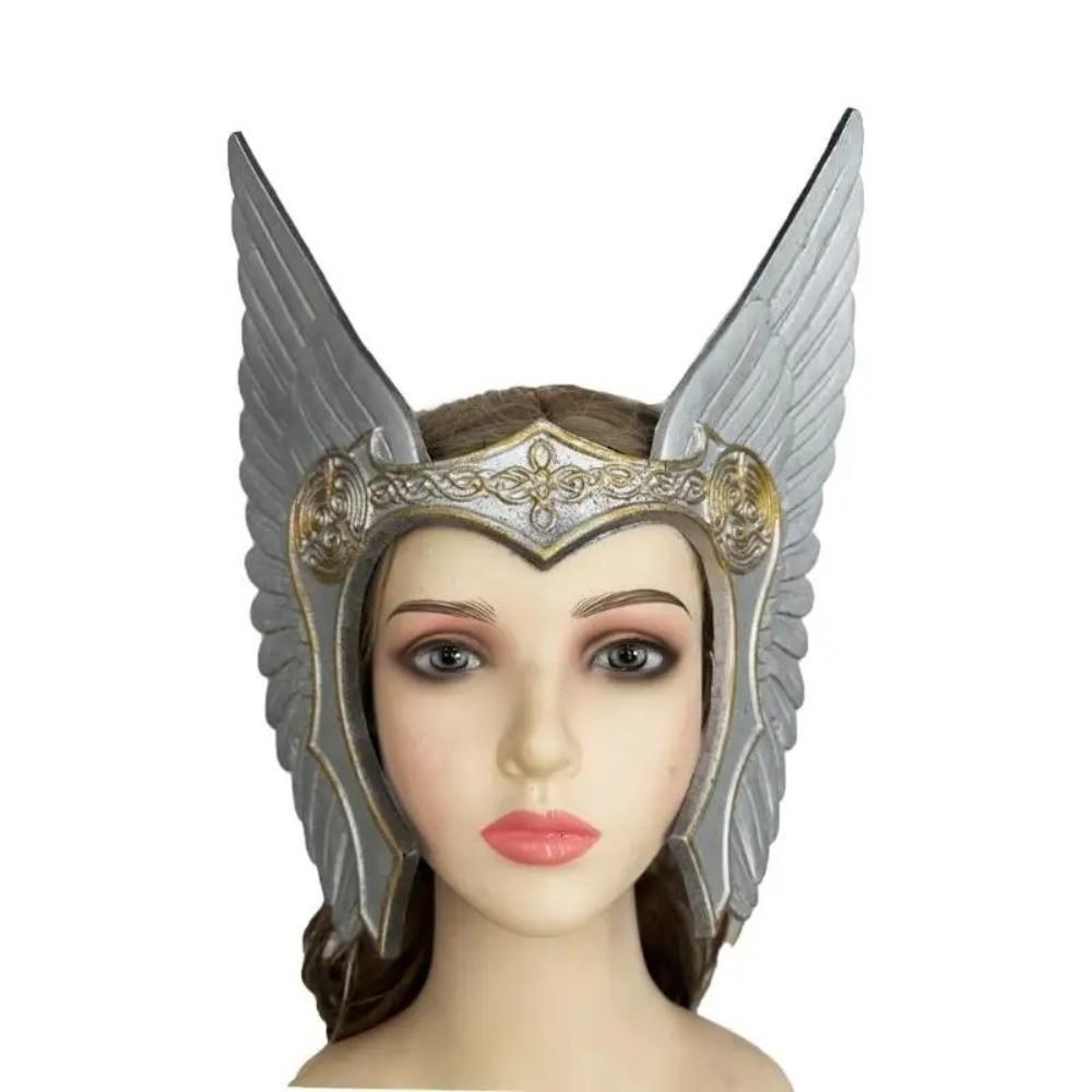 Antique Wing Medieval Headpiece Crown Warriour Masks Witch Cosplay Masks  Masquerade Costume