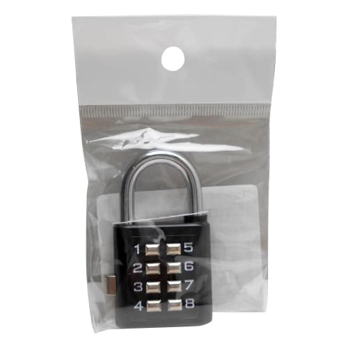 Waki Sangyo TW910 Push Button Lock, Black, 35mm, 43361-390