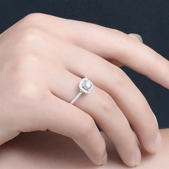2 Carats White Vs1 Diamond Anillos De Jewelry Bizuteria S925 Sterling Silver Ring Gemstone For Women Bijoux Silver 925 Jewelry