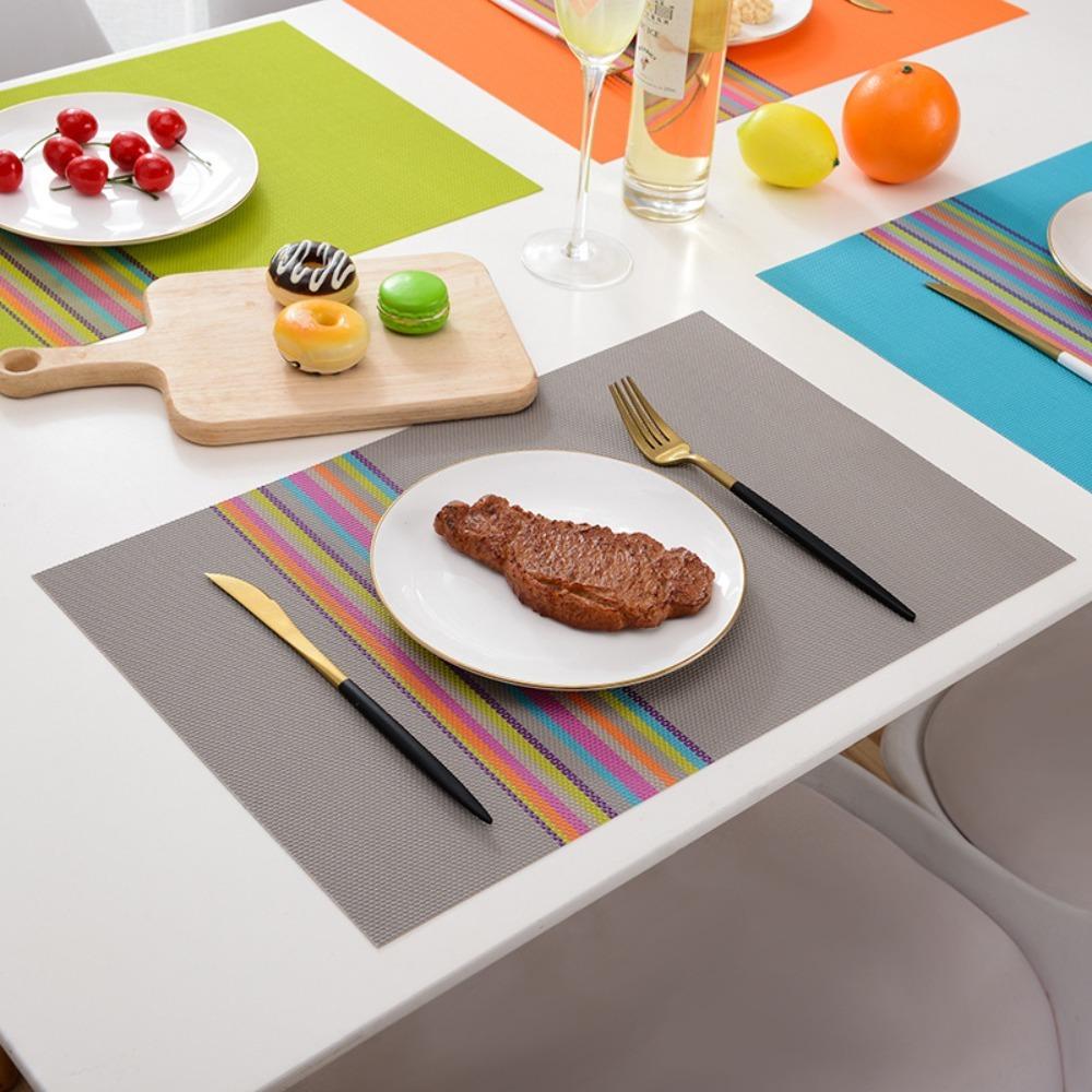 6 Stück Wasserdichte Isolierte Tellerunterlage Kratzfeste Tischsets Restaurant
