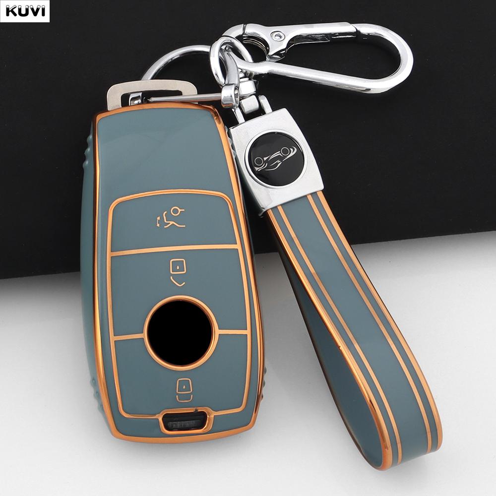Fashion TPU Car Key Case Cover for Mercedes Benz E C S GLC Class E200 E400 E63 W213 S550 S560 C260 A200 Key Shell Protector