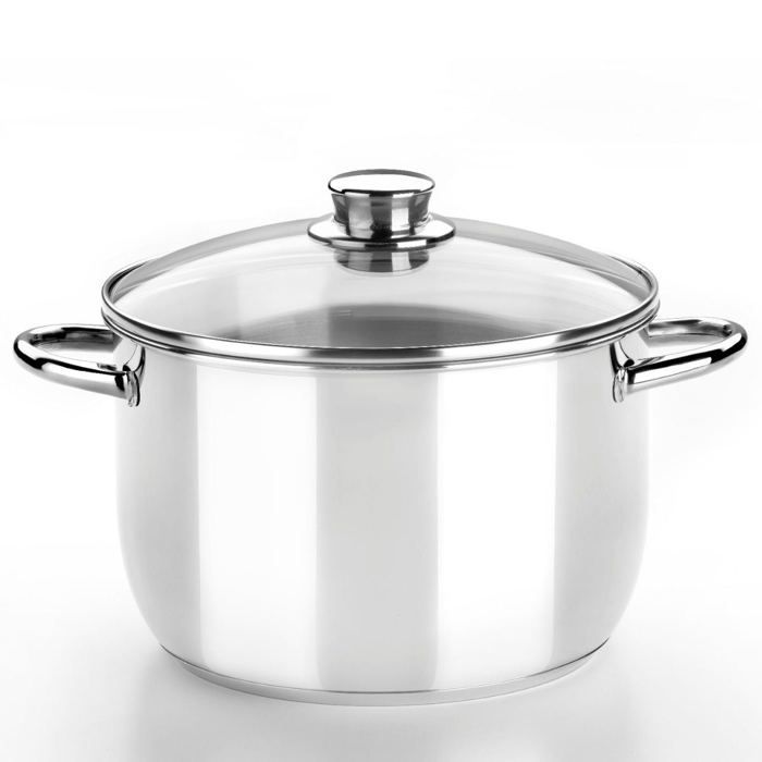 Batterie de cuisine - monix - optima 2 - acier inoxydable - 5 pièces - compatible induction