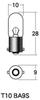 M&H Matsushima Light Bulb 6V8W Clear T10 BA9S 1Pcs 1P7305