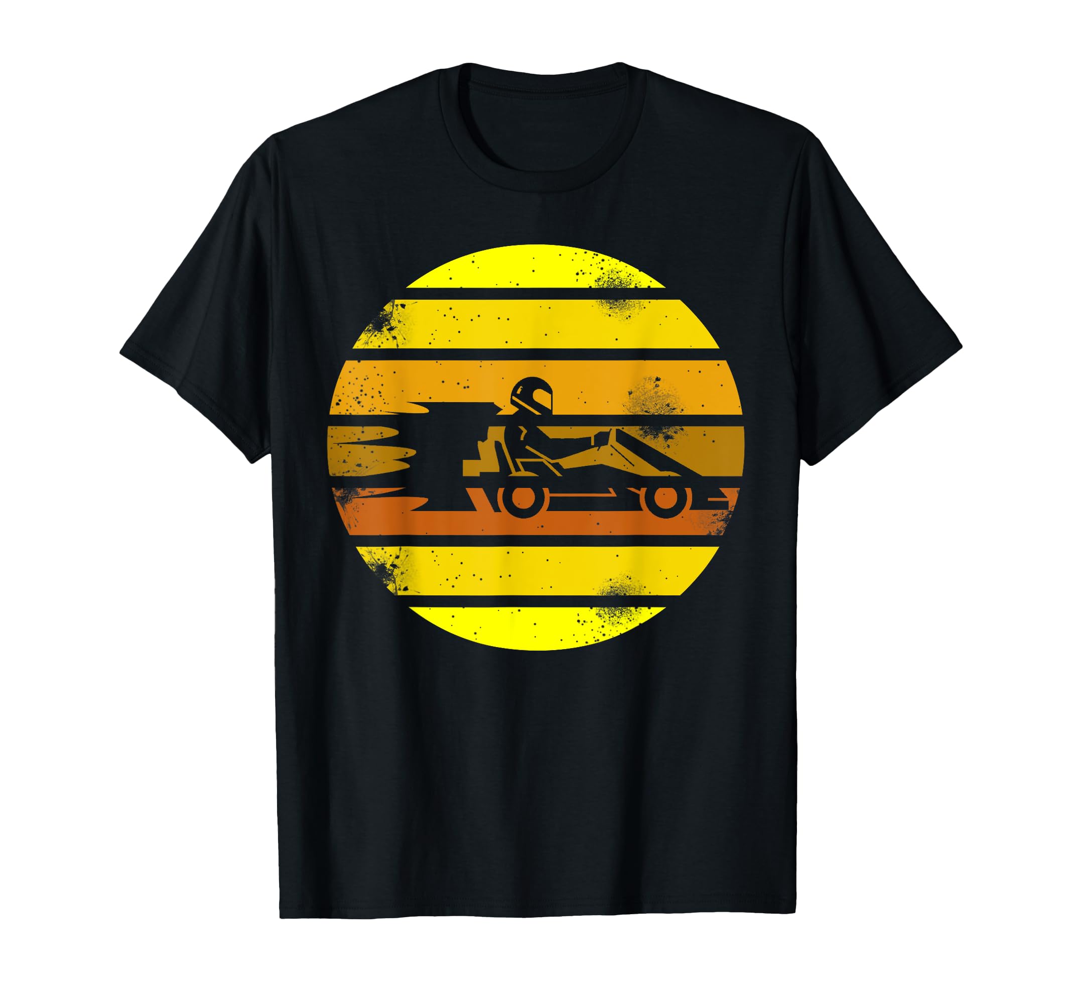 

Футболка в подарок гонщику Go Kart Retro Kart Lover Racing чёрный