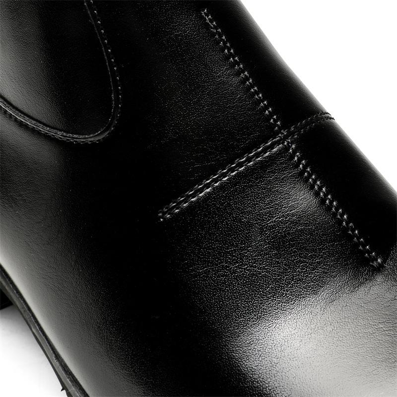 

Весна 2025 года, новые мужские кожаные ботинки, корейская версия, мужские ботинки на танкетке, деловые черные с боковой молнией, мужские туфли 66673-J 38 чёрный