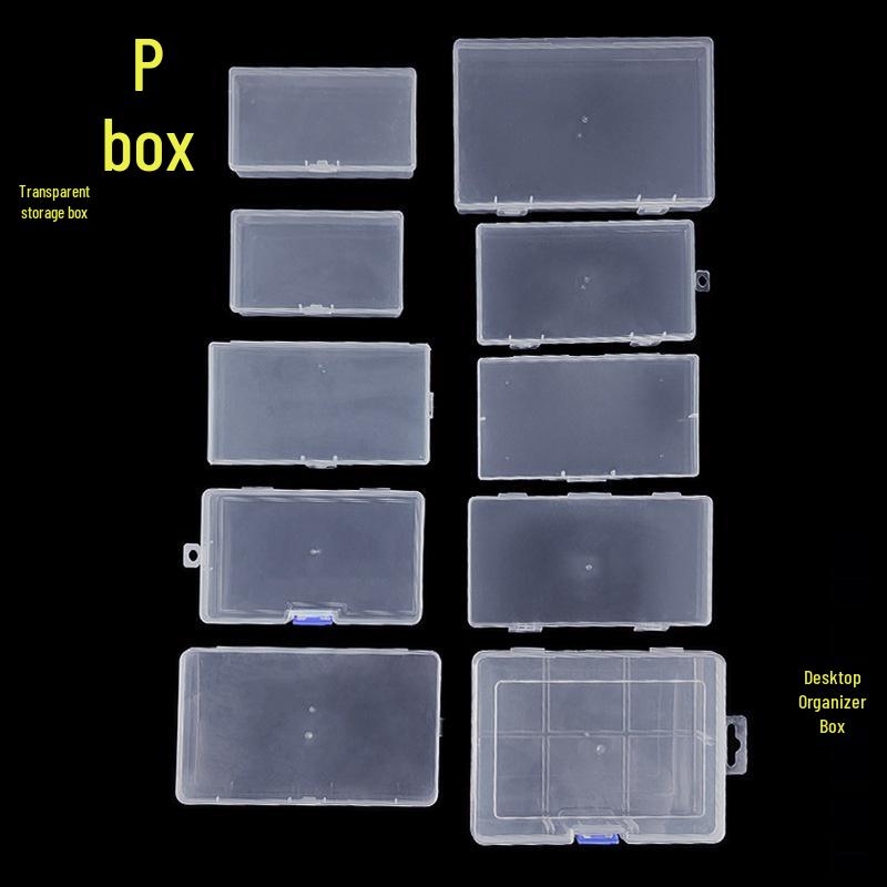 Multi-Purpose Clear Storage Box: Tackle, Stationery, Mask, Phone Case, Cable, Card Organizer