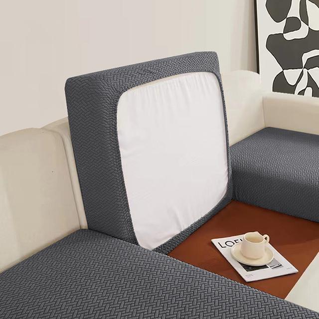 Jacquard Sofa Cushion Covers Elastic Sofa Seat Cover For Living Room Couch Plaid Sofas Slipcovers Airchair Seat Cover Home Hotel