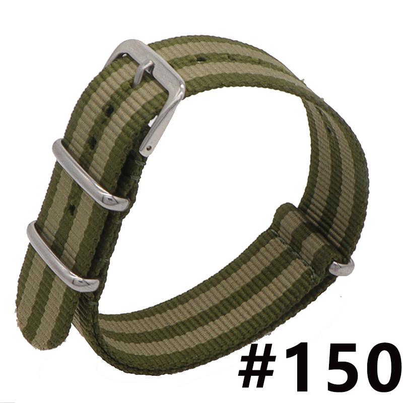 18MM 20MM 22MM Nylon Watch Band Sport Casual Straps Replacement With Stainless Steel Buckle For Men Women's Watch Accessories