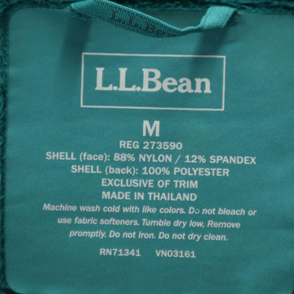 L.L.Bean Soft shell Jacket Green system Fleece-lined Outdoor Women Used