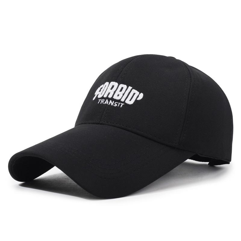 Forbid Embroidery Letter Duckbill Baseball Hat Uv Protection Outdoor Breathable