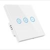 LEDEAST DS-172 110V US Standard Glass Panel Wall Wifi Switch Aleax Google Voice Control Tuya Smart Dimmer Switch
