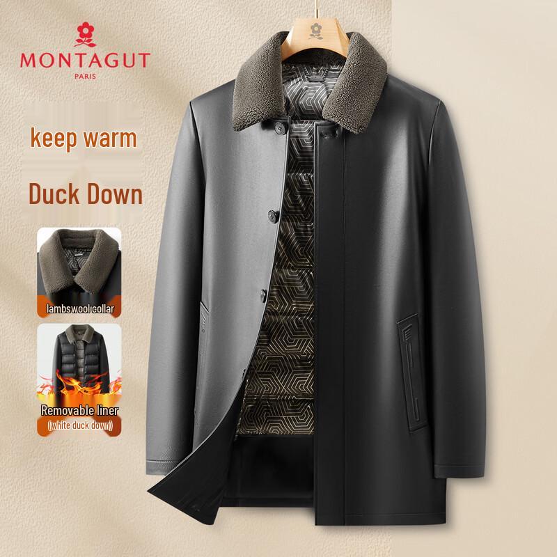 

Мужское кожаное пальто MONTAGUT 2-в-1 со съемной пуховой подкладкой 52