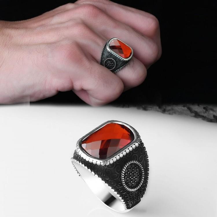 

Мужское кольцо из стерлингового серебра 925 пробы с цирконом, модное кольцо, подарочное кольцо, отмеченное наградами кольцо за дизайн, кольцо ручной работы 9