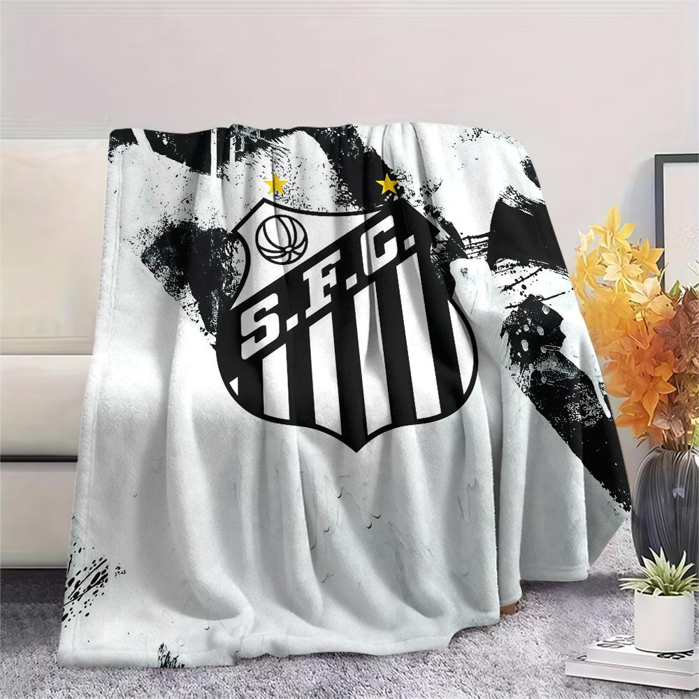 Santos FC2 Flannel Blanket, High Quality Comfortable for All Seasons, Home Decor, Warmth and Comfort