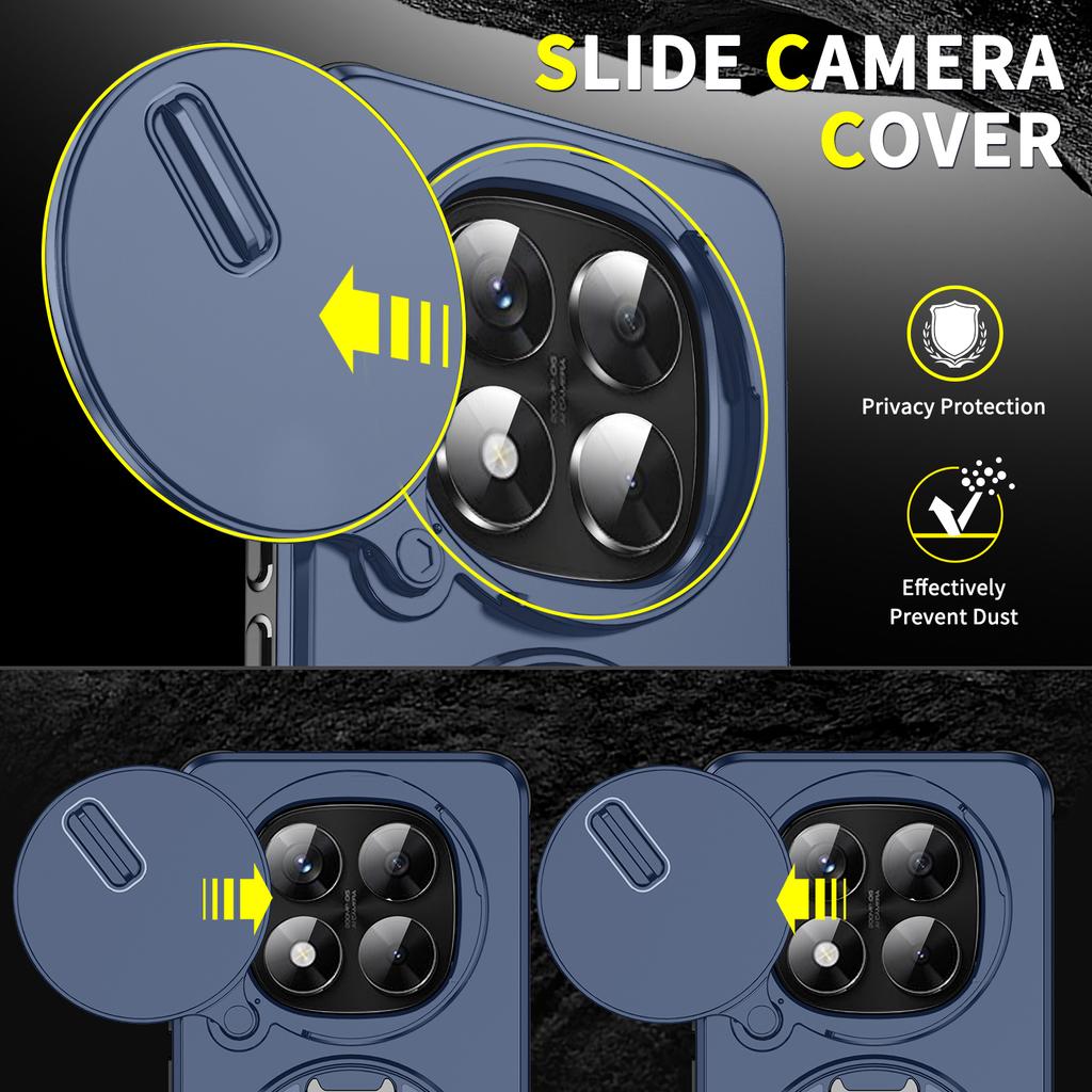 Bracket Phone Cases Strong Case for Xiaomi Redmi Note 14 Pro+ Plus 5G Note 13 Pro Note14 Note13 Ring Holder Cover