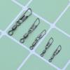 Snap Fishing Tools Line Connector Fishing Connector Fishing Swivels Metal Connector Solid Ring