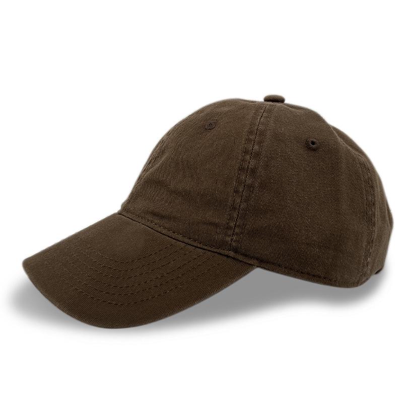 Premium Washed Cotton Duckbill Baseball Cap: Soft, Sunshade, Distressed Embroidery