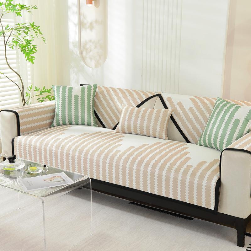 Summer Sofa Cushion Summer Mat Cushion Summer Ice Silk Cool Pad Non-Slip Leather Sofa Cover Cover Cloth