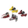Gobricks MOC Space Micro Republic Starfighters Spaceship Building Blocks Planet Empire TIE Fighter Model Toys DIY Kids Gift