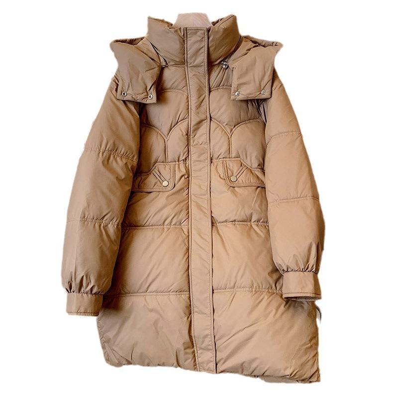 Winter New Down  Clothes Women's Medium and Long Loose  Clothes Thickened Outer Wear Warm  Jackets Fashionable