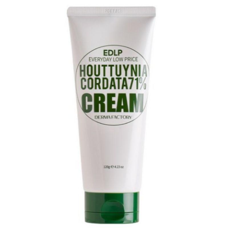 Derma Factory EDLP Houttuynia Cordata 71% Moisture Cream Soothing Hydrating Face Cream 120g