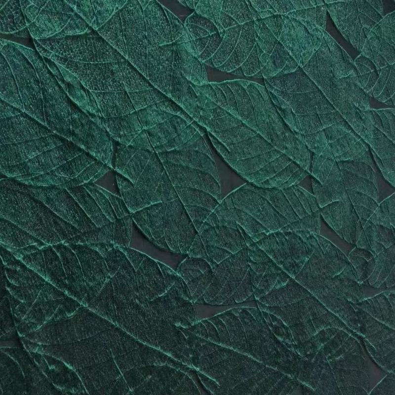 

Leaf Relief Fabric High End Elegant European American Texture for DIY Sewing Womens Evening Gowns Jacket Fashion Designer Fabric 100x150cm