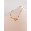 Yhpup New Flower Chain Chic Charm Fashion Bracelet Bangle Golden Stainless Steel Wholesale Jewelry 18K PVD Plated Waterproof