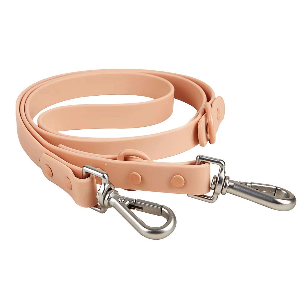PVC Dog Leash Set 2 Hooks With Dispenser Waterproof Hands Free Dog Rope Strap Soft Adjustable Dog Vest Collar Matching Leashes