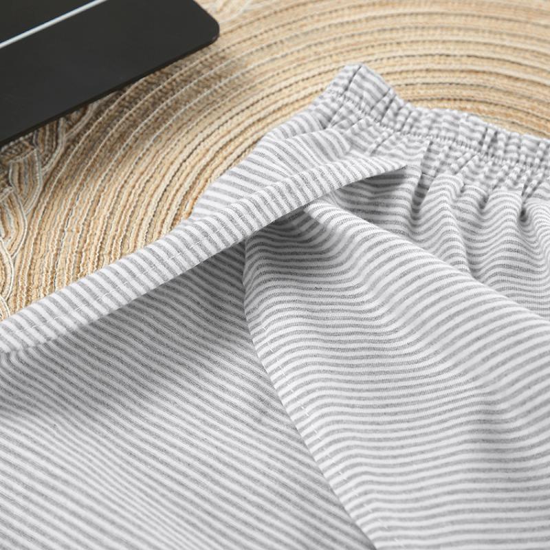 Summer Women's Stripe Pajamas Set Autumn Short Sleeve T-Shirt and Shorts Sleepwear 2 Piece Set for Women Home Casual Loose Round Neck Pajamas