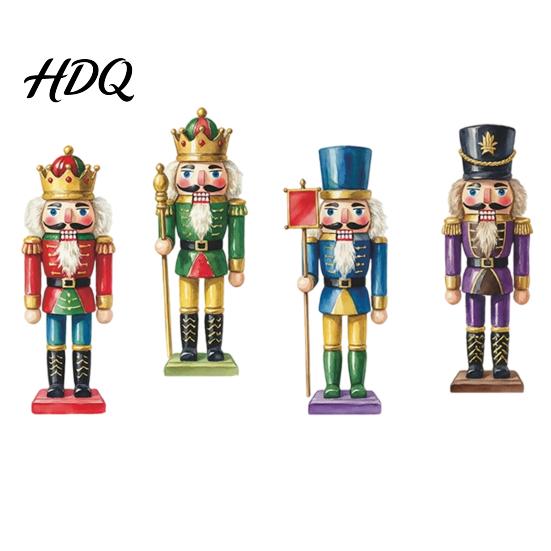 Decorative Wall Murals for Home Christmas Nutcracker Stickers Colorful Soldier PVC Decals Self-adhesive Removable Vintage Decorations Art