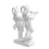 Paradise Marble Carved in Radha Krishan Figurine (Wm15048, White, Standard Size)