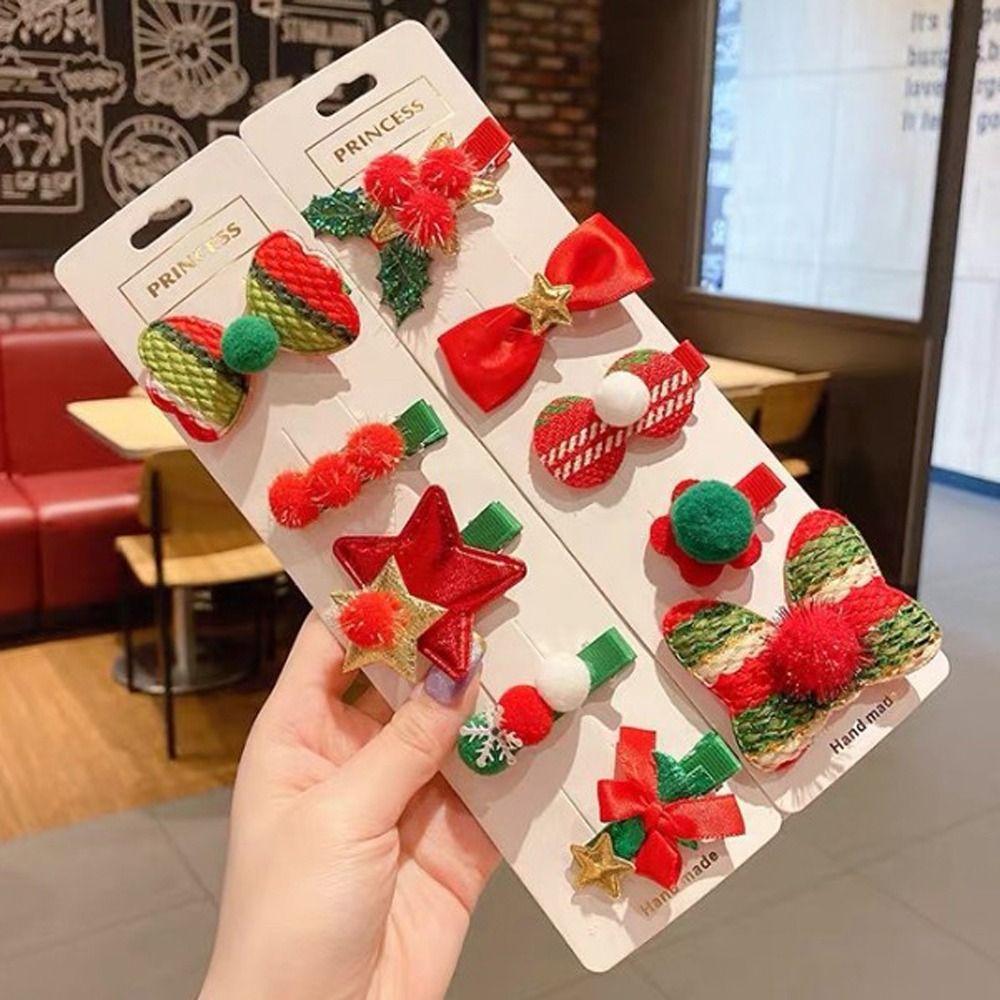 Xmas Ornaments Top Clip Christmas Hair Clip Cute Headwear Christmas Tree Barrette Hair Accessories