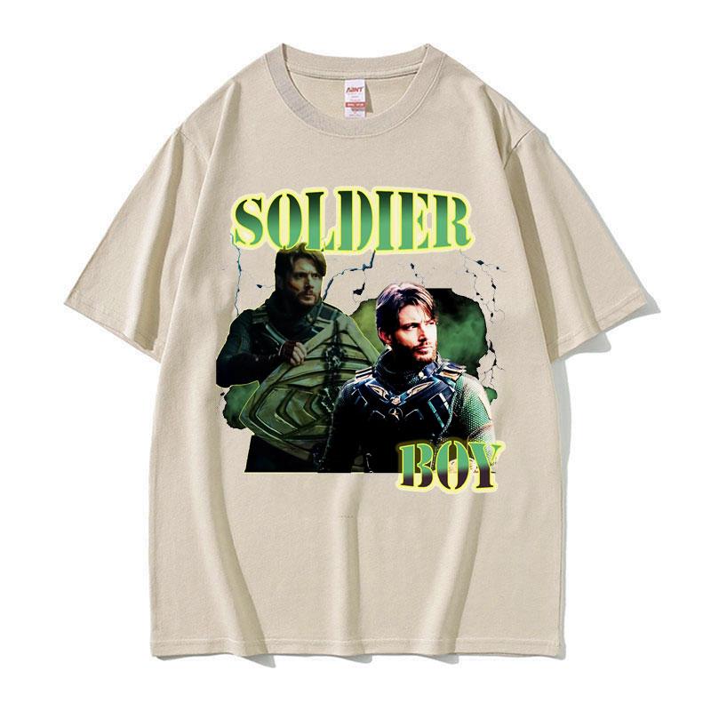 Beperkt The Soldier Boy Jensen Ackles Grafisch T-shirt Heren Mode Trending Oversized T-shirt Unisex Ronde Hals Katoenen T-shirt Tops