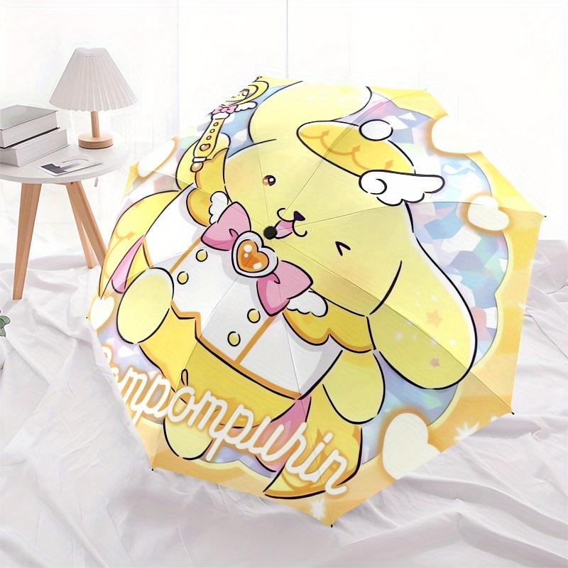 Pompompurin,Cute Automatic Umbrella-Foldable, Durable 8-Bone Design, Compact and Stylish, Great for Camping, Halloween, Christmas, Mother's