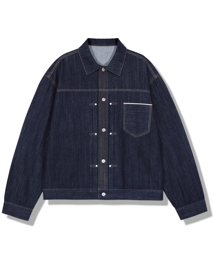 Gubin Bolton Selvedge One-Pocket Denim Jacket