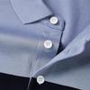 Septwolves Men's Mercerized Cotton Striped Polo T-shirt