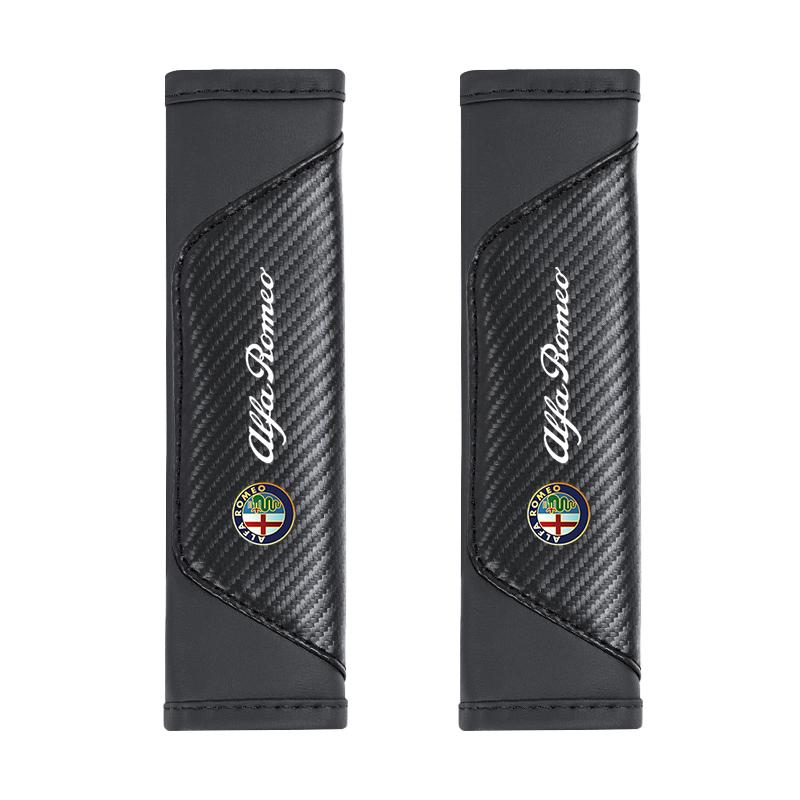 

Car Seat Belt Shoulder Cushion Protective Cover For Alfa Romeo 156 159 147 4C 8C 166 Giulia Giulietta Mito Stelvio Spider GT