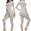 Seamless Warm Thermal Underwear Set 2 Piece Long John Top and Pant Womens Winter Autumn Under Layer Clothes