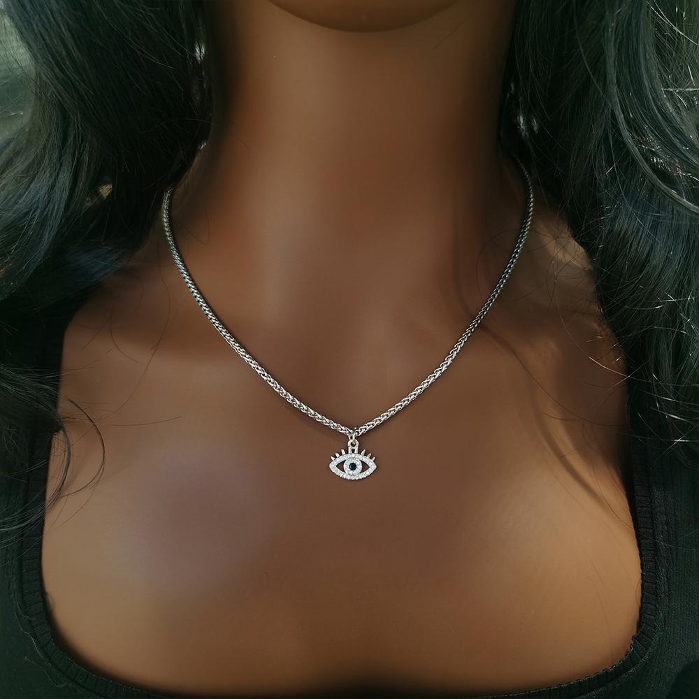 Non Tarnish Waterproof Jewelry 18K Gold Plated Stainless Steel Rope Chain Choker Necklace Two Tone Horseshoe Necklace YF3383
