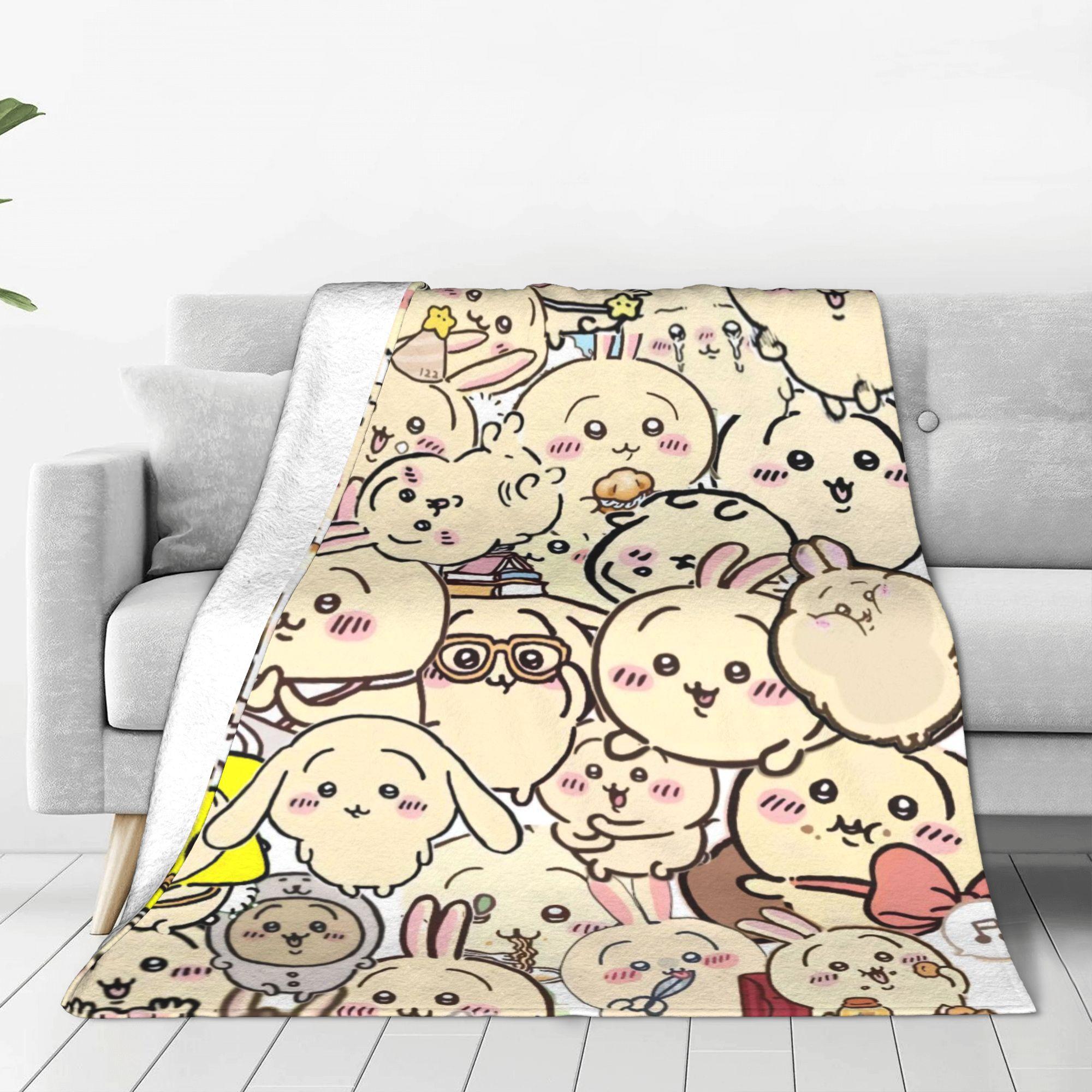 

Милое аниме одеяло Чиикава Качественное Мягкое Теплое Плед Зима Дети Диван Кресло Диван Кровать Новинка Покрывало 30x40in