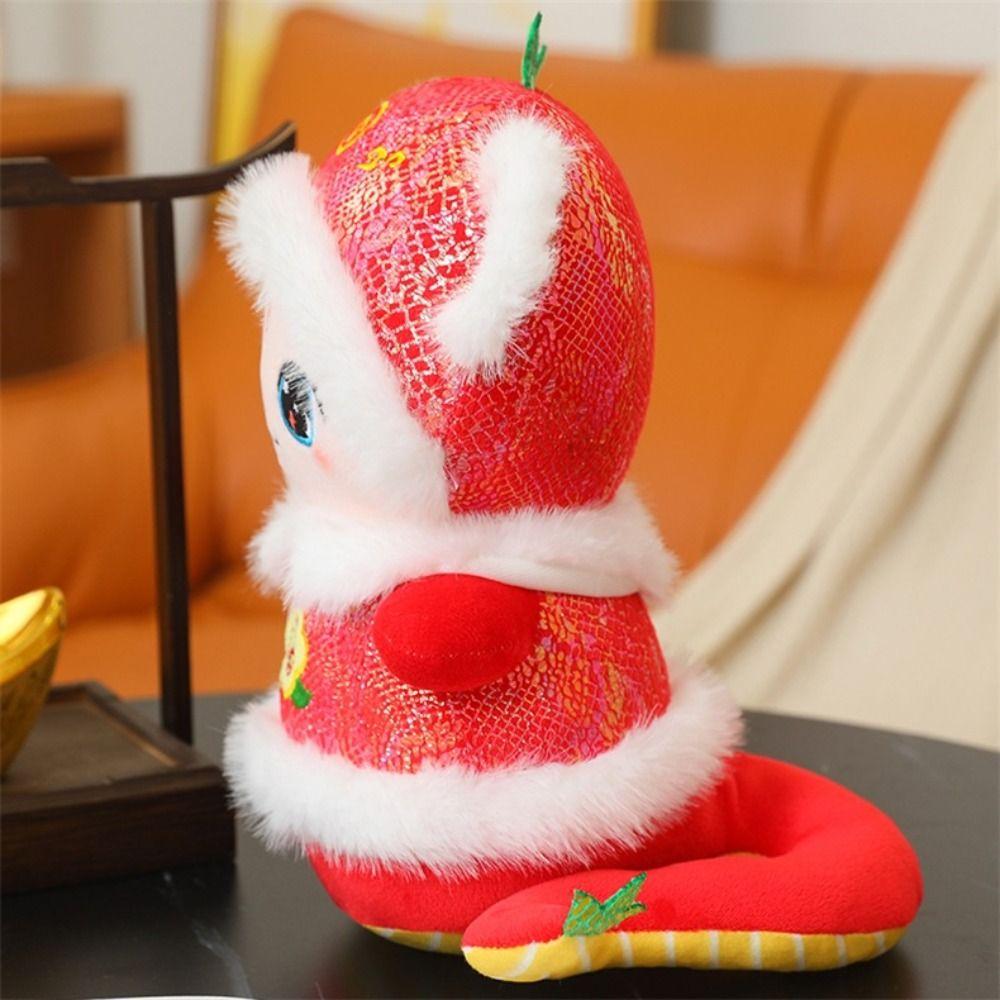 Red/Yellow New Year Snake Doll Chinese Style Cartoon Animal Pendant Key Accessories