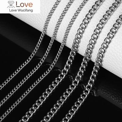 Collana a Catena in Acciaio Inossidabile alla Moda per Uomini Donne Maglia Cuban Curb Choker Punk Gioielli Hip Hop Rock Regalo