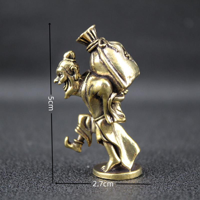 

Чистая латунь алкогольный дом престарелых офис настольные поделки украшение пожилые спина вино чайный питомец украшение латунь