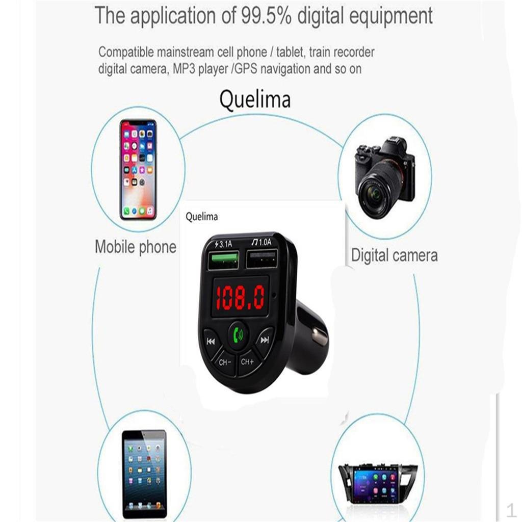 

Car FM Transmitter Dual USB Charger Audio MP3 Player