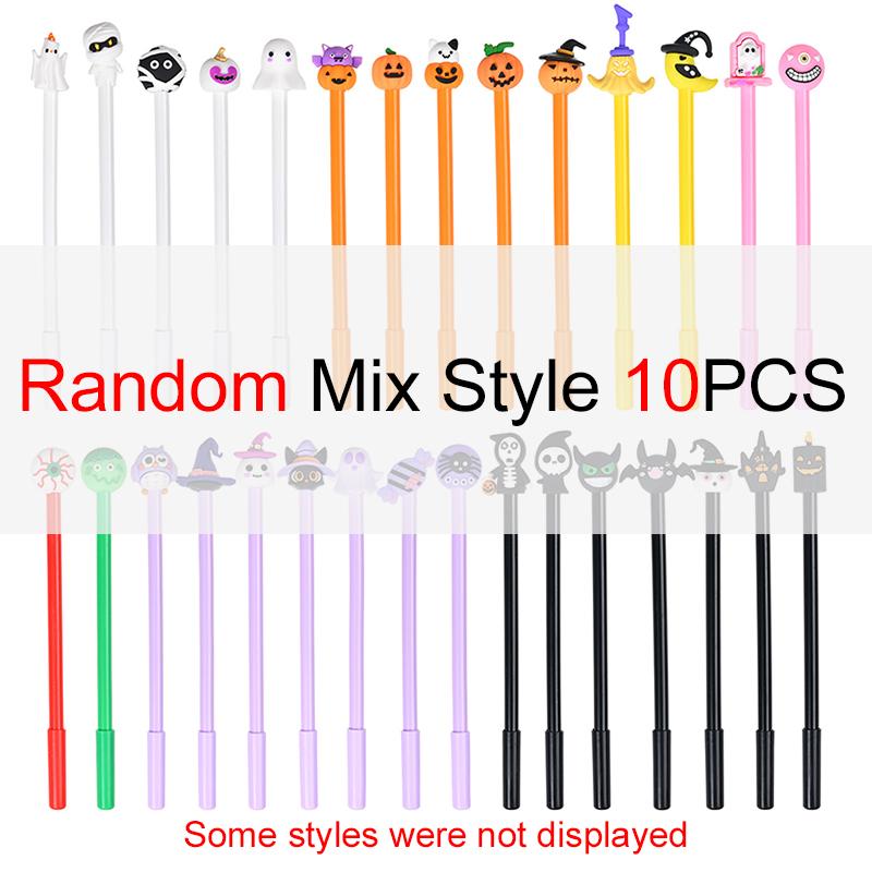 5/10PCS Halloween Style Gel Pen Pumpkin Ghost Zombie Pens Student Favors Festival Atmosphere Cute Stationery School Supplies ZYF
